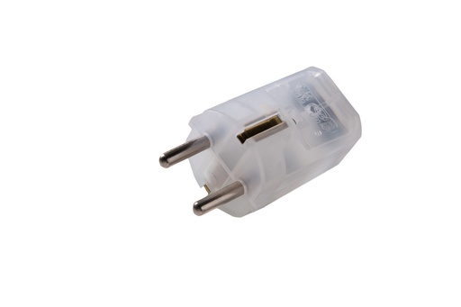 [E3QZ6] Martin Kaiser Transparent MK Plug With Earthing Contact Black Sleeve - 519oT/tr