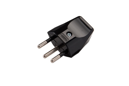 [E3QZB] Martin Kaiser Enchufe Suizo Tipo 12/10 Amp Con Contacto De Tierra Negro - 521N/SW
