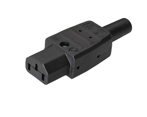 [E3QZC] Martin Kaiser MK IEC C13 70 graden apparaatcontactdoos 10A aarding Cont kabeldoorvoer - 794/mgT/sw