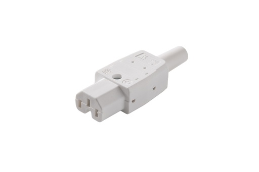 [E3R32] Martin Kaiser C15 IEC Appliance Socket 120 Degree 10A Arctic White - 783/KWS