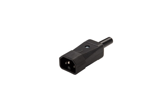 [E3R3F] Martin Kaiser IEC apparaatstekker C16 10 Amp niet-geaard zwart - 739/sw