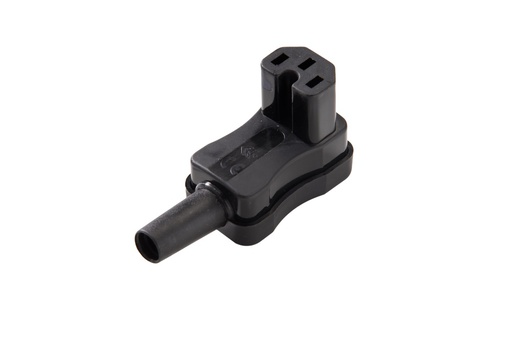 [E3R4C] Martin Kaiser MK Toma IEC para aparatos C15 120 grados 10A Negro - 797/SW