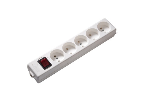 [E3R4N] Martin Kaiser 5-Way Non-Earthed Socket With Switch Arctic White - 1051/kws