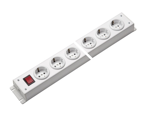 [E3R4T] Martin Kaiser Power Outlet Strip 6-Way With Earth Contact And Switch - 1001/6ws