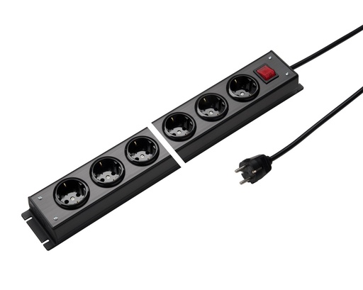 [E3R7G] Regleta de enchufes Martin Kaiser de 10 vías con interruptor y cable de 1,5 m - 1001ZL10SW15