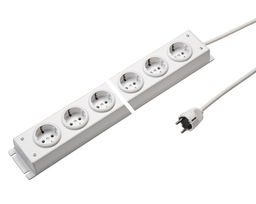 [E3R7H] Martin Kaiser Power Outlet Strip 6-Way 90 Degrees 1.5M Cable (European Socket) - 1002ZL6WS15