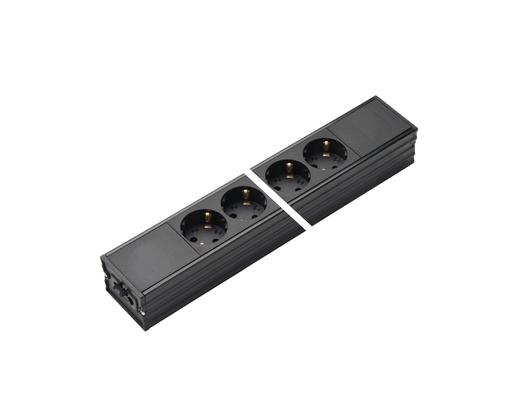 [E3RC9] Martin Kaiser 8-Way Power Strip Input/Output AC166 No Lateral Fixing (European Socket) - 1156/8-2/sw