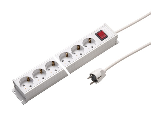 [E3REK] Regleta de 10 vías Martin Kaiser con interruptor y cable de 1,5 m (Enchufe Europeo) - 1101ZL10ws15