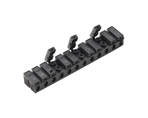 [E3REZ] Martin Kaiser 12-Pole Terminal Block 6mm2 With Cover Black - 636/sw
