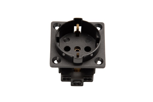 [E3RG8] Martin Kaiser 1-Weg Unterputzdose Stecker IP20 Schwarz - 385K/1/sw