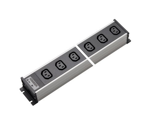 [E3RK7] Martin Kaiser 4-Weg Stopcontactstrip IEC Stekkerdoos C13 70 Graden 10Amp - 1122/4l-sw