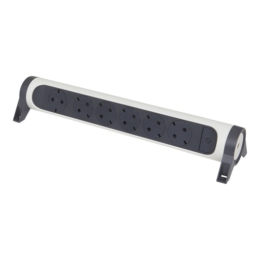 [E3HKY] Legrand Premium Socket Box 6x2P+A Without Cord (European Socket) - 694547