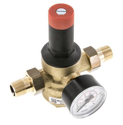 [SI-M27EG] Filter Pressure Reducer Brass R1/2'' 40 l/min 1.5-12 bar/22-174psi Drinking Water