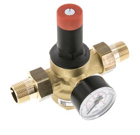[SI-M27EH] Filter Pressure Reducer Brass R3/4'' 52 l/min 1.5-12 bar/22-174psi Drinking Water
