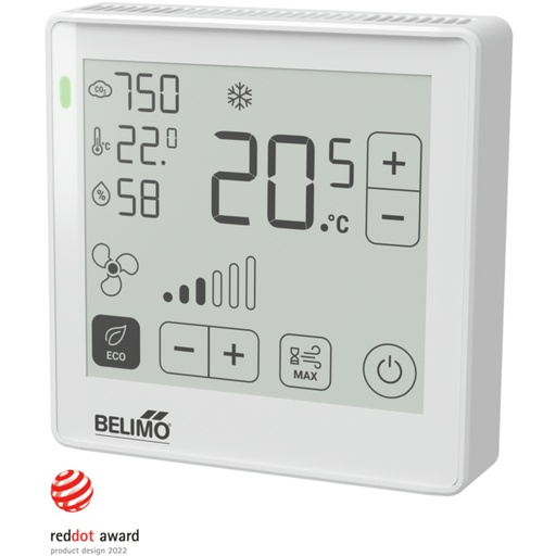 [M27UK] Kamer Bedrijfseenheid CO2 Temperatuur Vochtigheid Modbus BACnet