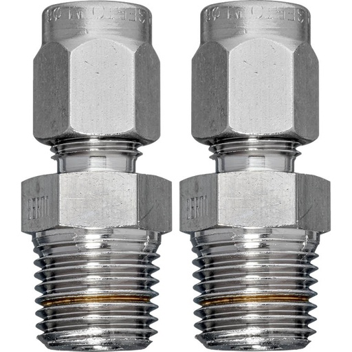 [M27V5] Connecteur de tuyau en laiton 6 mm vers G 1/4'' filetage externe [2 pièces]