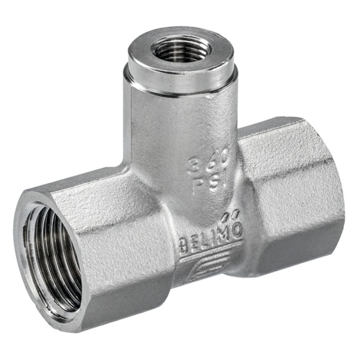 [M27WE] T-Stuk DN 25 M10x1 voor externe temperatuursensor voor directe onderdompeling