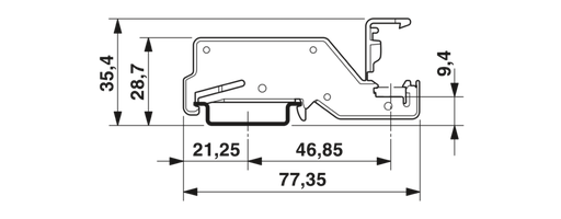 [E29GJ-X2] Phoenix Contact Power Rail Support - 3025341 [2 Pieces]