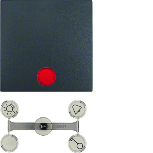 [E2FDT-X2] Hager Berker S.1/B.3/B.7 Elemento de Control/Conmutador de Placa Central - 16211606 [2 Piezas]