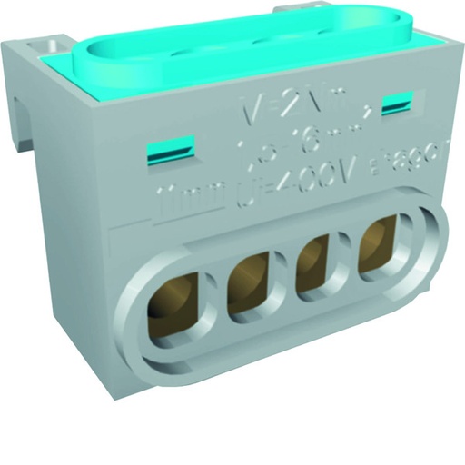 [E32C3-X2] Hager Mini Distribution Terminal For Main Cable - GZ04N [2 Pieces]