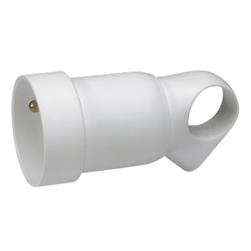 [E3FWC-X10] Legrand Contrast Plug PA White - 050421 [10 Pieces]