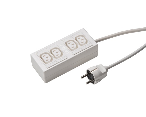 [E3GUR-X10] Martin Kaiser 4-Way C13 Socket Combination 1.5m H05VVF3G1.0 - 573ZL/740/KWS [10 Pieces]