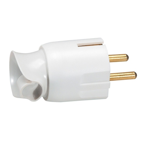 [E3H3B-X10] Legrand Plug With Cord Orientation White - 050172 [10 Pieces]