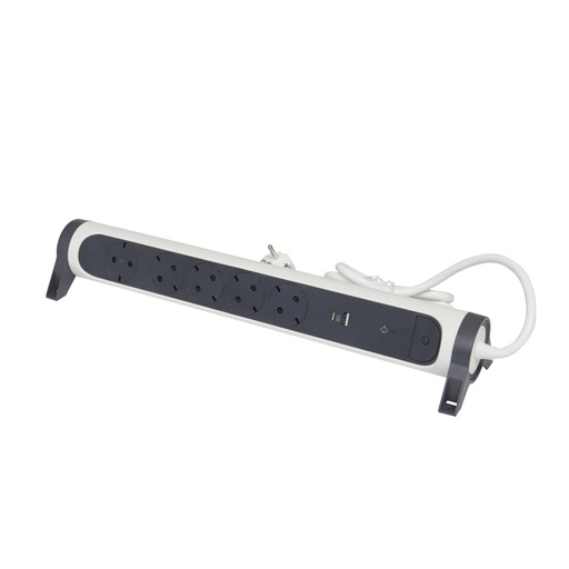 [E3HJU-X5] Beinrand montierbar und drehbar USB A+C OSB 5x2P+A 1.5m (Europäische Steckdose) - 694510 [5 Stück]