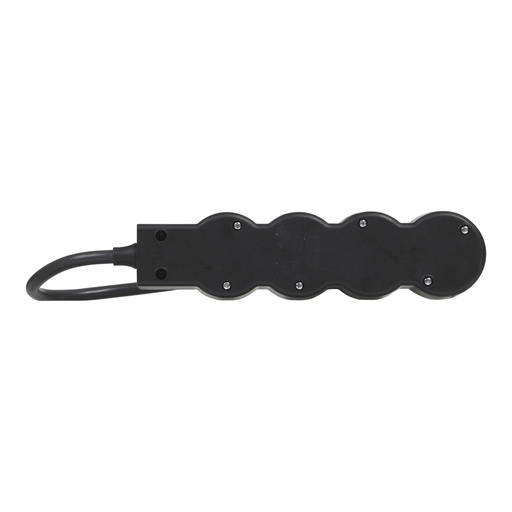 [E3HM6-X10] Legrand Enchufe Estándar 4x2P+A Cable 1,5M Negro (Enchufe Europeo) - 694553 [10 Piezas]