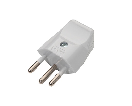 [E3JWV-X100] Martin Kaiser Schweizer Stecker Typ J CH T12 grau mit Erdungskontakt - 521N/GR [100 Stück]