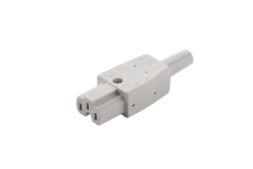 [E3MMR-X25] Martin Kaiser Appliance Plug C15A 155 degrees 10A Earthing Contact Grey - 789/GR [25 Pieces]