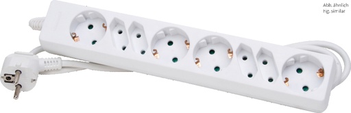 [E3MWM-X10] Kopp Steckdose 8-Wege Arctic White Netzstecker - 120502004 [10 Stück]