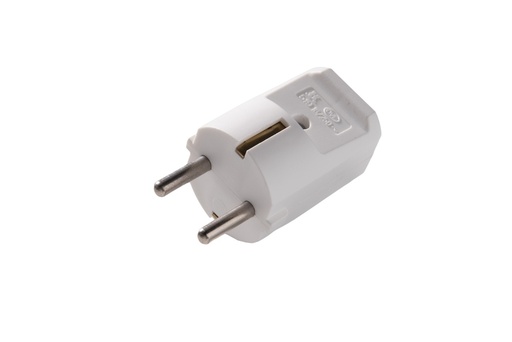 [E3QXF-X50] Martin Kaiser MK Stecker mit Erdungskontakt Arctic White - 519oT/kws [50 Stück]