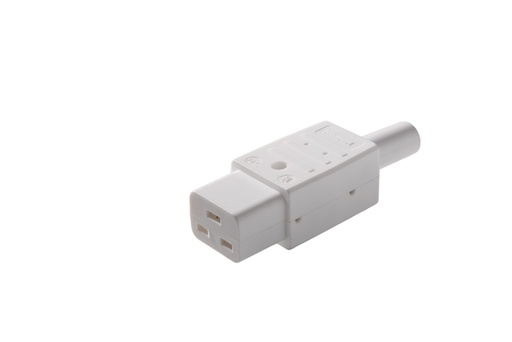 [E3R29-X58] Martin Kaiser Toma de corriente IEC para aparatos C19 16 Amp blanco ártico - 763/KWS [58 Piezas]