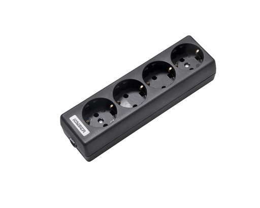 [E3R7U-X30] Martin Kaiser 4-Way Earthing Contact Socket Black (European Socket) - 1040/sw [30 Pieces]