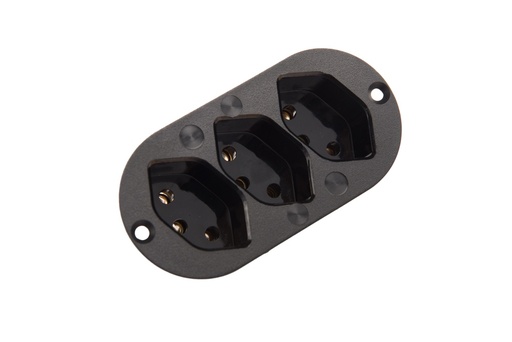 [E3RCG-X80] Martin Kaiser 3-Way Inbuilt Device Socket Earthing Contact Negro - 503/2/sw [80 Piezas]