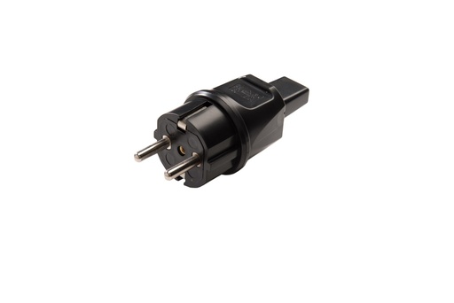 [E3REC-X30] Martin Kaiser Black MK Plug PVC Earth Contact IP44 For Flat Cable - 730/13/sw [30 Pieces]