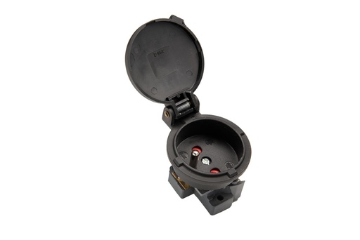 [E3RG5-X30] Martin Kaiser MK 1-Way Flush Fitting Socket with IP44 Earthing Pin Black - 397/SW [30 Pieces]