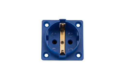 [E3RG9-X45] Martin Kaiser 1-Way Flush-Fitting Socket IP20 Blue - 386/1/bl [45 Pieces]