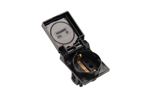 [E3RKS-X35] Martin Kaiser 1-Way Flush-Fitting Socket Earthing Contact Black - 496/1/sw [35 Pieces]