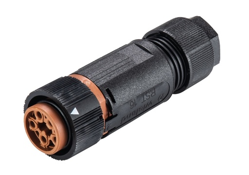 [E3RXE-X100] RST MINI Stekker 5P Vrouwelijk 16A 50V/120V - 46.051.4550.4 [100 stuks]
