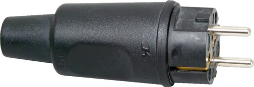 [E3MJ7-X10] Kopp Rubber Plug IP44 CEE 7 VII Black - 179016004 [10 Pieces]
