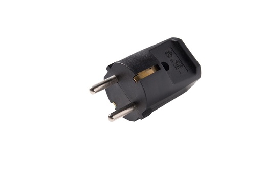 [E3QYH-X50] Martin Kaiser Plug With Earthing Contact Black Thermoplastic - 519oT/sw [50 Pieces]