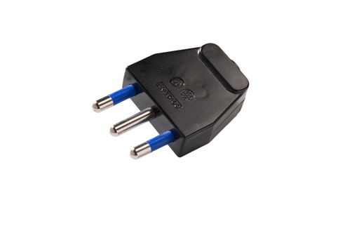 [E3R59-X50] Martin Kaiser Enchufe Italiano Negro 16 Amp Tipo L Con Conexión a Tierra - 855/sw [50 Piezas]