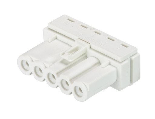 [E3JGT-X100] Gesis Mini Device Connector 16A 5P White - 91.053.0053.0 [100 Pieces]