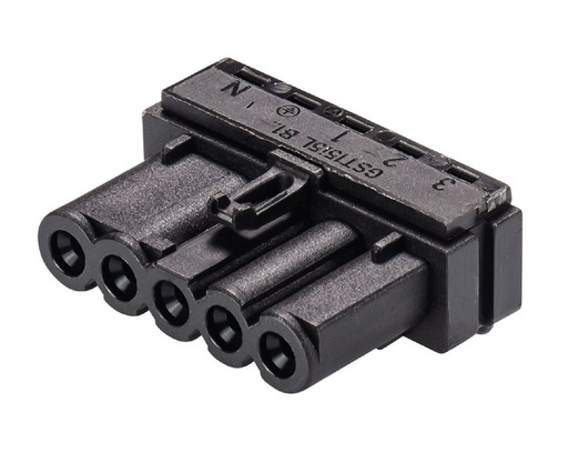 [E3JGU-X100] Gesis Mini Device Connector 16A 5P Female Solder - 91.053.0053.1 [100 Pieces]