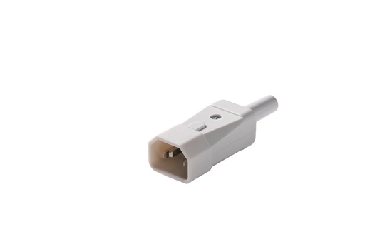 [E3R35-X25] Martin Kaiser C14 70 Degree IEC Appliance Plug With Earthing Contact - 749/gr [25 Pieces]
