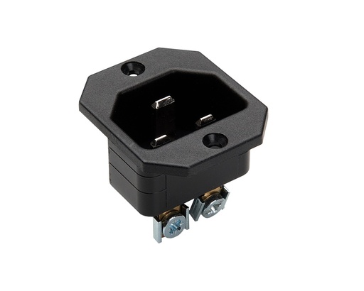 [E3R6N-X25] Martin Kaiser MK IEC Invoerflens Stekker C22 16A - 837/sw [25 stuks]