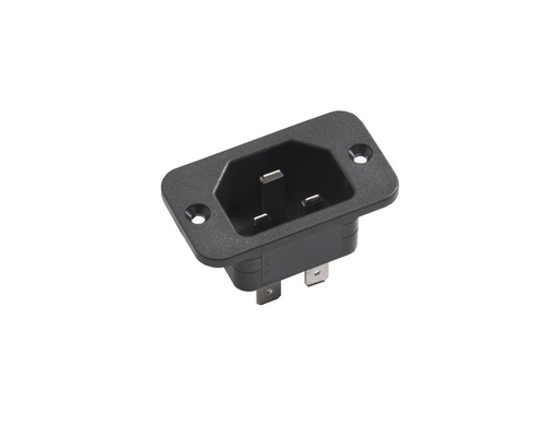 [E3R74-X25] Martin Kaiser MK IEC Inlet Appliance Plug C22 With Earthing Contact - 836/63/sw [25 Pieces]