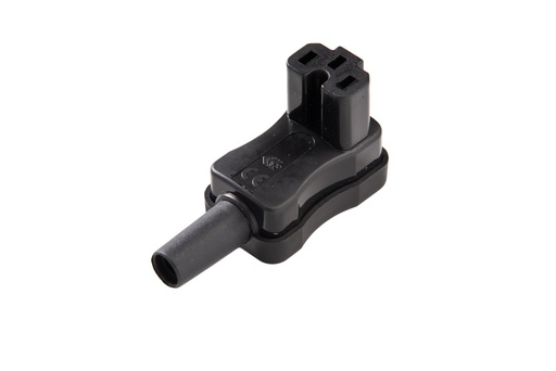[E3R6D-X25] Martin Kaiser Winkelstecker C15A Schwarz - 793/sw [25 Stück]